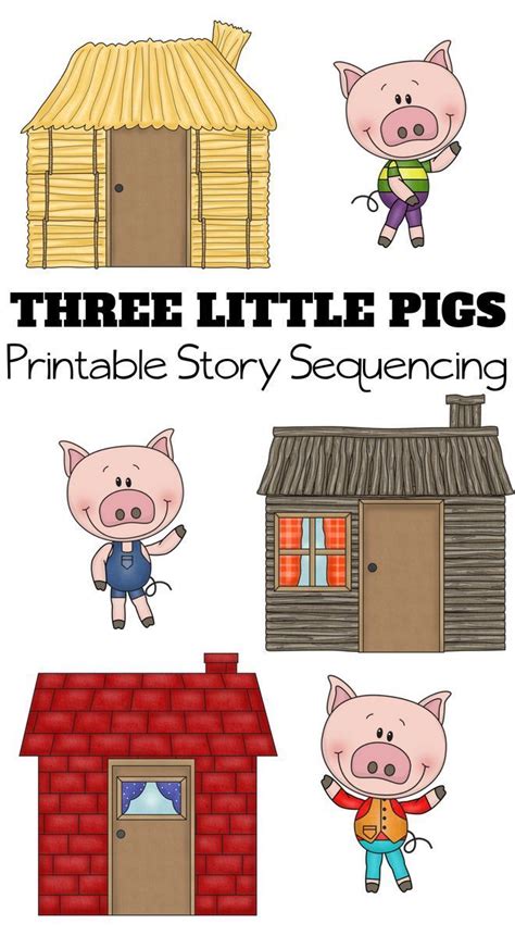 Three Little Pigs Story Printable